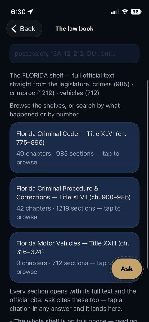 Officer One — Florida’s shelf